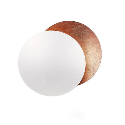 EclipseGlow Vägglampa – Justerbar LED Väggbelysning med Guldskivor